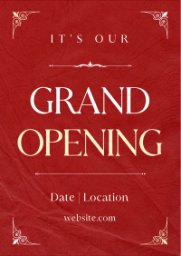 Elegant Grand Opening Flyer