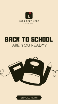 Back to School Vector Instagram Story