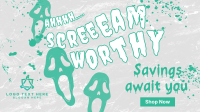 Scream Worthy Discount Facebook Event Cover