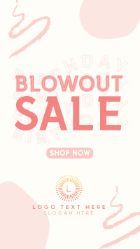 Hey hey Happy Birthday Sale YouTube Short Design