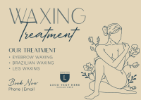 Waxing Hair Removal Postcard example 2