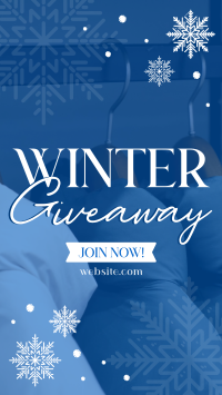 Winter Snowfall Giveaway Instagram Reel Image Preview