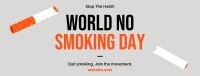 World No Smoking Day Facebook Cover Image Preview