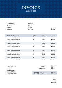 Circuit Pattern Invoice Design