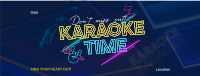 Join Karaoke Time Facebook Cover Design