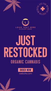 Cannabis on Stock TikTok Video Design