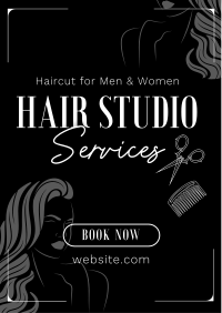 Hair Studio Flyer Design