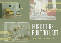 Shop Furniture Selection Postcard