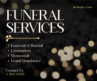 Elegant Funeral Facebook Post