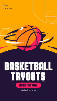 Ballers Tryouts Instagram Story Design