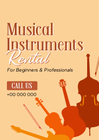 Music Instrument Rental Poster