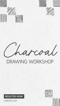 Charcoal Drawing Class Instagram Story