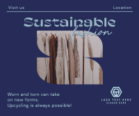 Elegant Minimalist Sustainable Fashion Facebook Post