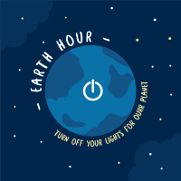 Earth Hour Switch Linkedin Post