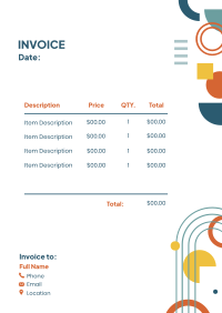 Abstract Invoice example 1