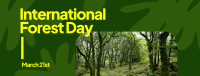 Forest Day Greeting Facebook Cover Image Preview