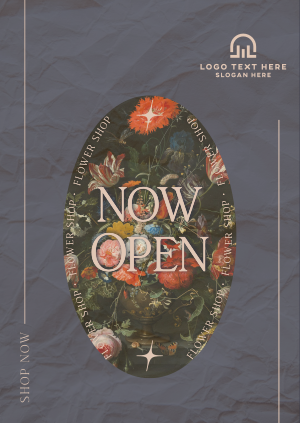Flower Shop Open Now Poster Image Preview