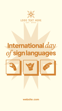 International Day of Sign Languages TikTok Video