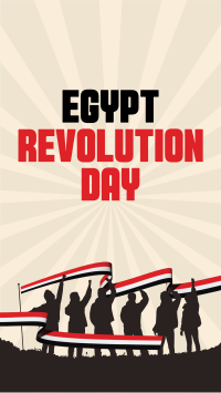 Celebrate Egypt Revolution Day Instagram Story