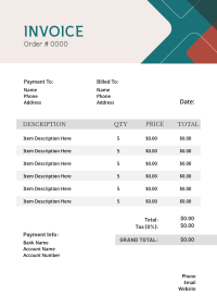 Investor Invoice example 2