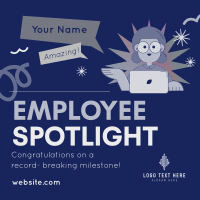 Employee Milestone Spotlight Linkedin Post Design