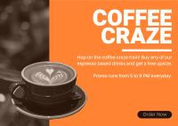 Coffee Craze Postcard