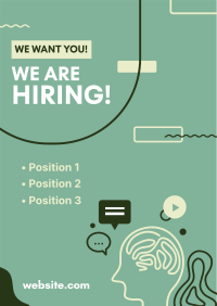 We're Hiring Creatives Poster