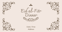 Fancy Eid Dinner  Facebook Ad