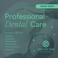 Professional Dental Care Services Linkedin Post Design