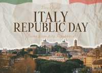 Italy Republic Day Postcard example 4