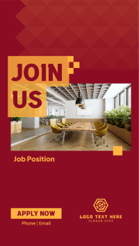 Office Job Hiring Instagram Story