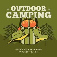 Outdoor Campsite Instagram Post Image Preview