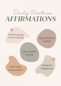 Affirmations To Yourself Flyer