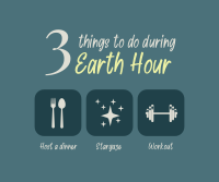 Earth Hour Activities Facebook Post