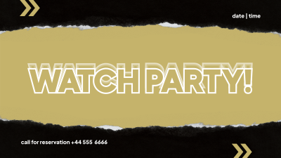 Watch Party Facebook Event Cover Image Preview