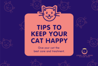 Cat Care Guide Pinterest Cover Design