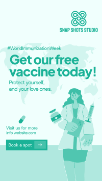 Free Vaccine Shots Instagram Reel Image Preview