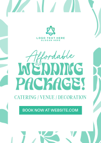 Organic Shape Vintage Wedding Planner Flyer