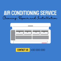 Air Conditioning Service Instagram Post Design