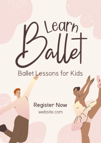 Kids Ballet Lessons Poster