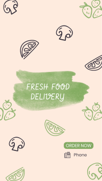 Fresh Vegan Food Delivery Facebook Story