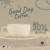 Good Day Coffee Promo Instagram Post Design