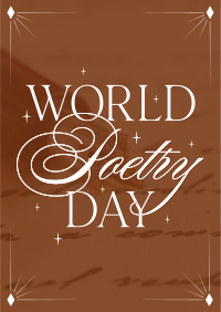 Celebrate Poetry Day Poster