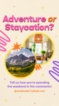 Staycation Weekend Instagram Story