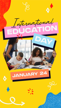 Quirky Cute Education Day Instagram Reel