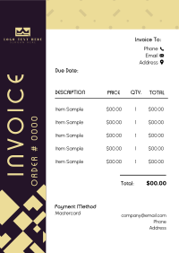 Simple Abstract Invoice