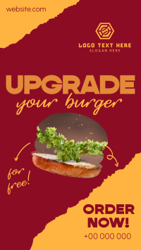 Upgrade your Burger! Facebook Story Image Preview