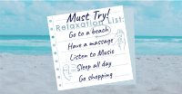 Beach Relaxation List Facebook Ad