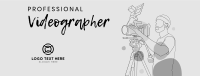 Videographer Lineart Facebook Cover