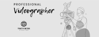 Videographer Lineart Facebook Cover Design